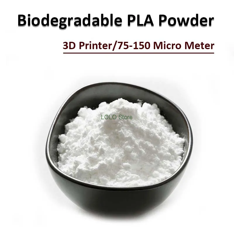 Polvo PLA Biodegradable, partículas de plástico de grado alimenticio, polvo de ácido poliláctico, resina, polilactida, impresión 3D, 1kg