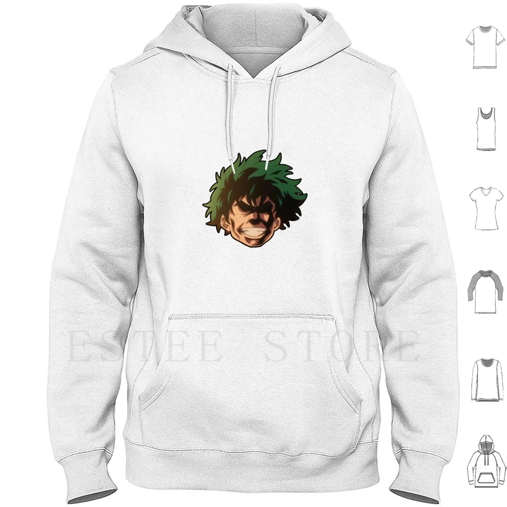 Deku All Might Face Mha Bnha Hoodies Long Sleeve Deku Midoriya Midoriya Izuku Izuku Midoriya Al Might Bnha Mha Kacchan