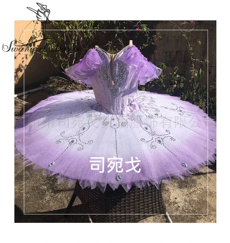 Lilac Fairy – Tutu professionnel pour filles, Costume de scène de Ballet pour enfants et adultes, sur mesure, pour femmes, BT4011