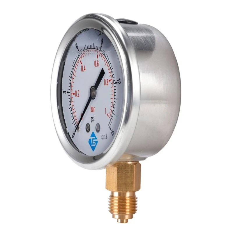 1/4 BSP Pressure Compound Vacuum Gauge Glycerine Filled Gauges 68mm Dial Vac To 10000 Psi Bottom Mount