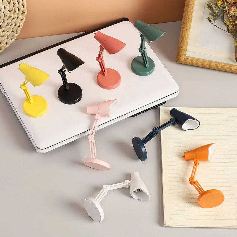 LED Table Lamp Mini Foldable Night Reading Book Lamps For Home Room Computer Notebook Laptop Desk Night Lights Eye Protections