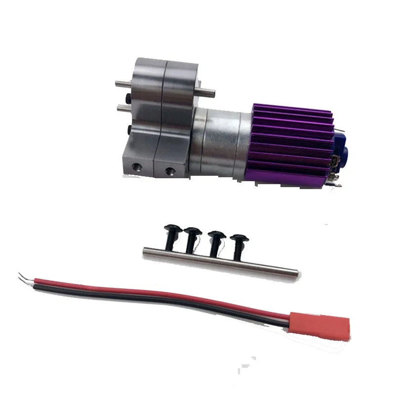 Gearbox 4WD 6WD Army Cargas C24 Metal Transfer Case DIY PARTS to 370 Brush Motor Transmission for WPL RC Car