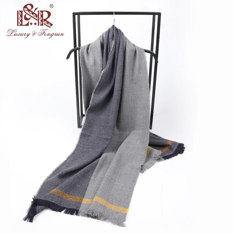 

New fashion design casual scarves winter Men's cashmere Scarf luxury Brand High Quality Warm Neckercheif Modal Scarves men