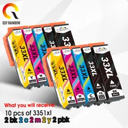 10pcs 33XL T3351 T3361 T3362 T3363 T3364 Compatible Epson Ink Cartridge for XP900 XP7100 XP530 XP630 XP635 XP830 XP540 XP640