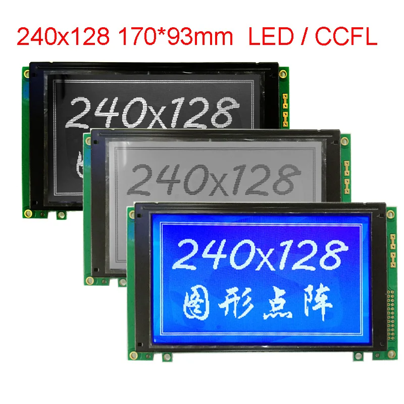 WG240128A Moduł wyświetlacza LCD 240x128 NHD-240128WG-ATFH-VZ #    TLX-1741-C3M Niebiesko-czarno-biały ekran HDM128GS24Y-1-9JDF