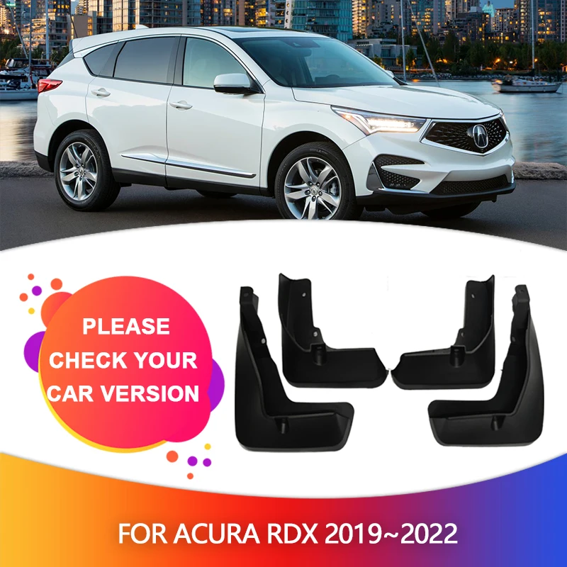 For Acura RDX 2019~2022 2020 2021 Mudguards Mudflaps Fender Mud Flap Splash Auto Part Guards Front Rear Wheels Cover Accessories