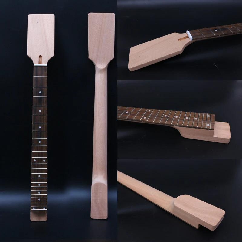 

DP5 25.5 648MM 24.75 Inch Guitar Neck 24Fret Mahogany Rosewood Fretboard Dot Inlay Paddle Head heel