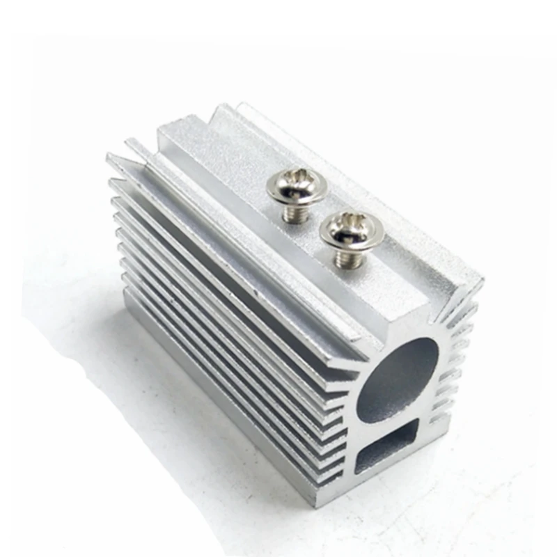 22x27x46mm Silver Heatsink Holder Heat Sink for 12mm Blue/Green/Red/IR Laser Modules