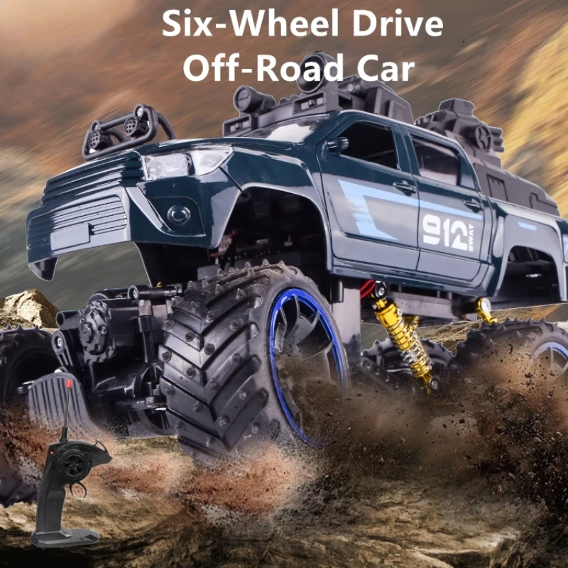 6WD Wireless Large Off-Road Car 45 gradi Climbing 2.4G telecomando Rock Crawler Anti-Crash Electric Racing RC Car Kid Toy