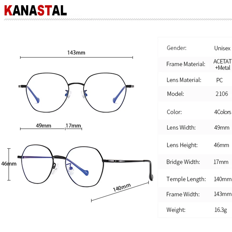 Kobiety blokujące niebieskie światło okulary blokujące Retro metalowa owalna ramka mężczyźni recepta optyczne okulary korekcyjne nadwzroczność krótkowzroczność okulary