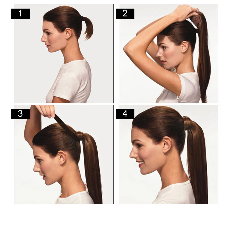 BHF Ponytail Human Hair Remy Straight European Ponytail  display picture 2