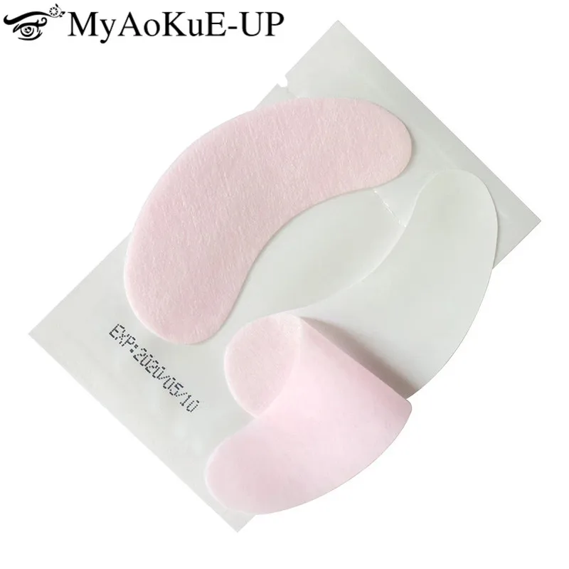 500pairs New Eyelash Extension Eye Tips Sticker Wrap Pearl Left&Right Eyes Paper Patches Under Eye Pad Make Up Tools