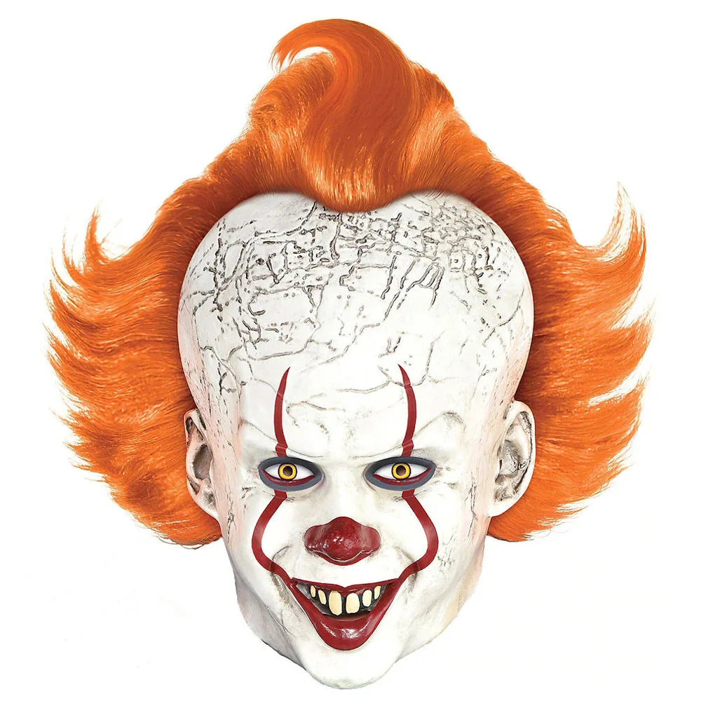 Imagem -03 - Máscara Horror Pennywise Máscaras de Látex Palhaço para Cosplay do Dia das Bruxas Fantasia de Luxo