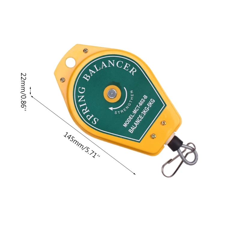 Imagem -03 - Mola Retrátil Balanceador Chave de Fenda Pendurado Chave Torque Gancho Aço Fio Corda Ferramenta Medição Titular Ergonômico Bal