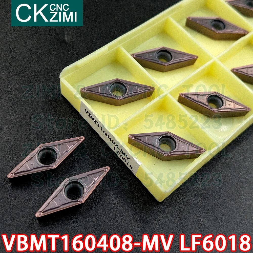 VBMT160408-MV LF6018 VBMT 160408 MV LF6018 Carbide Dạng Bên Ngoài Biến Lắp Dụng Cụ Kim Loại CNC Tiện Dụng Cụ Cho Thép Không Gỉ