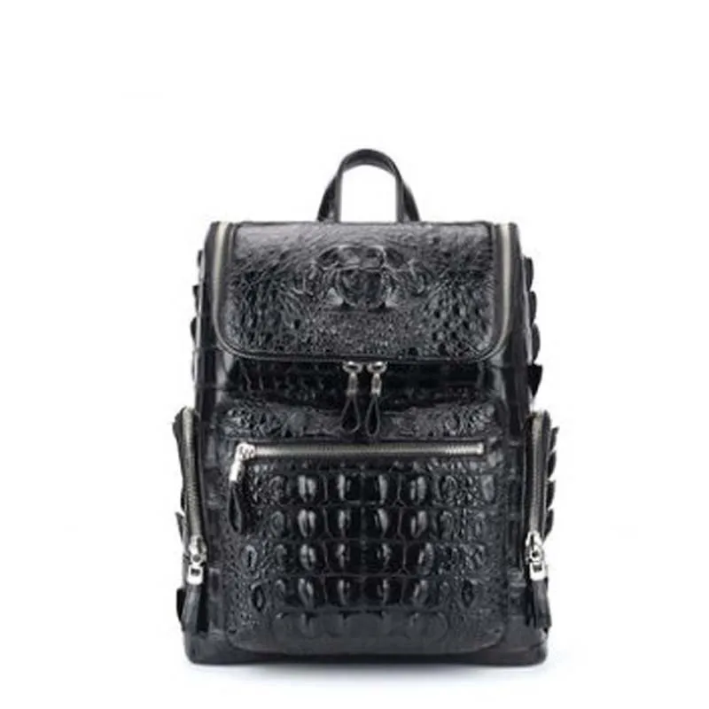 moben new crocodile leather men backpack  male  multi-function  Computer bag  business  leisure   Travel bag men backpacks