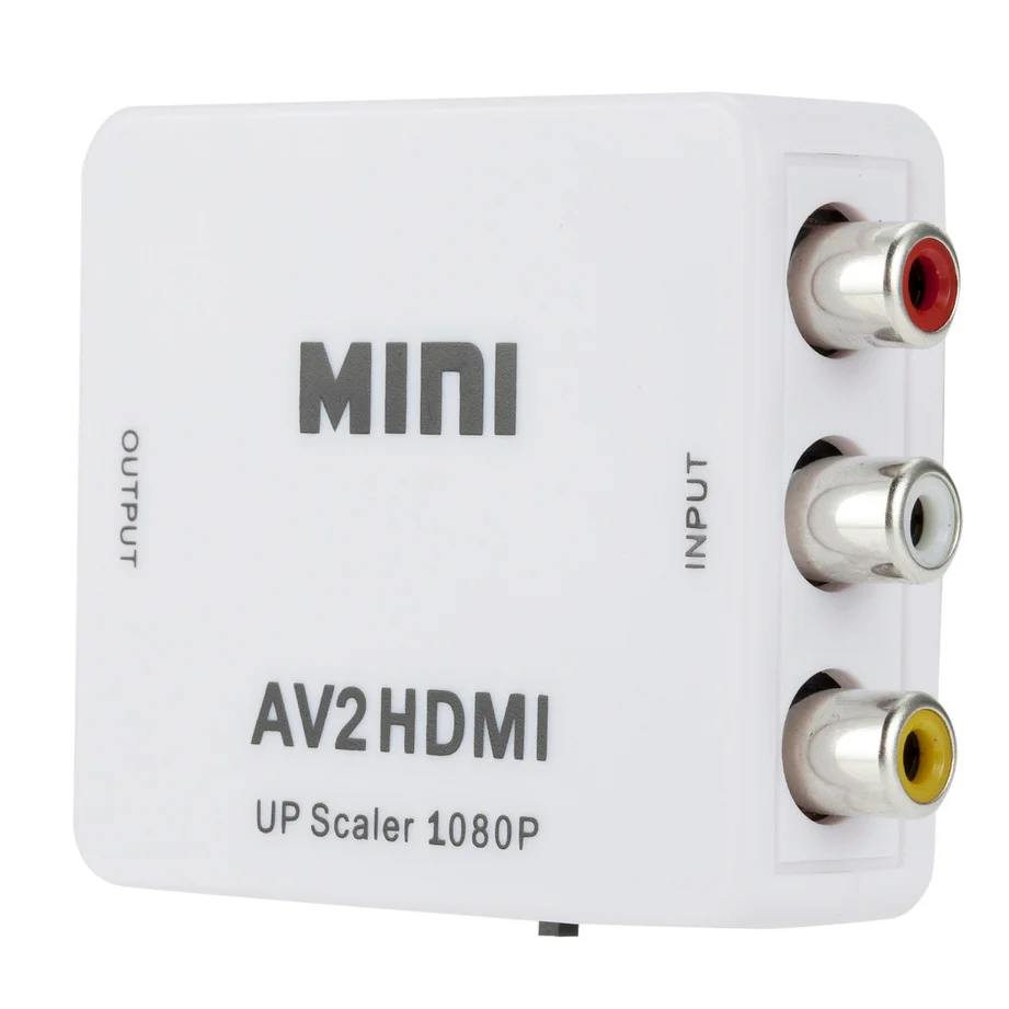 HD 1080P HDMI to AV Scaler Adapter Video Composite Converter HDMI to RCA CVSB L/R Video Mini HD2AV AV TO HDMI Converter adapter