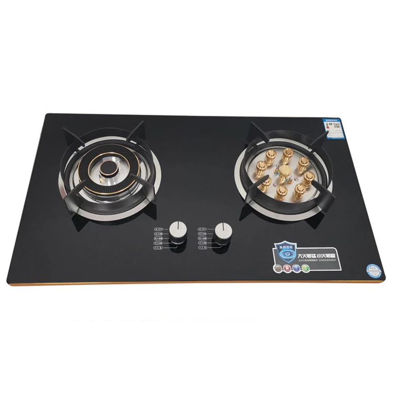 

Household Stainless Steel Energy-Saving Gas Stove Mandarin Duck Fierce Fire Double Stove Natural Gas Stove Liquefied Gas Stove