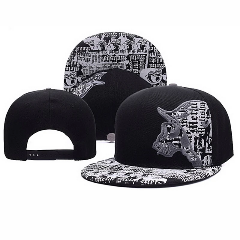 Gorra de béisbol bordada para hombre y mujer, gorra de béisbol de algodón con bordado de Mulisha de Metal para exteriores, Unisex, Snapback, Hip