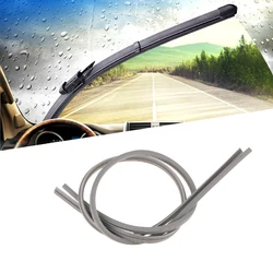 26 Inch Car Window Wiper Blade Strip Universal 6mm Auto Window Boneless Wiper Blades Silicone Strips Dual Rubber Car Accessories