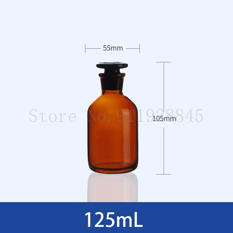 High Borosilicate Glass Brown Narrow-mouth Bottle Laboratory Transparent Large Mouth Reagent Bottle