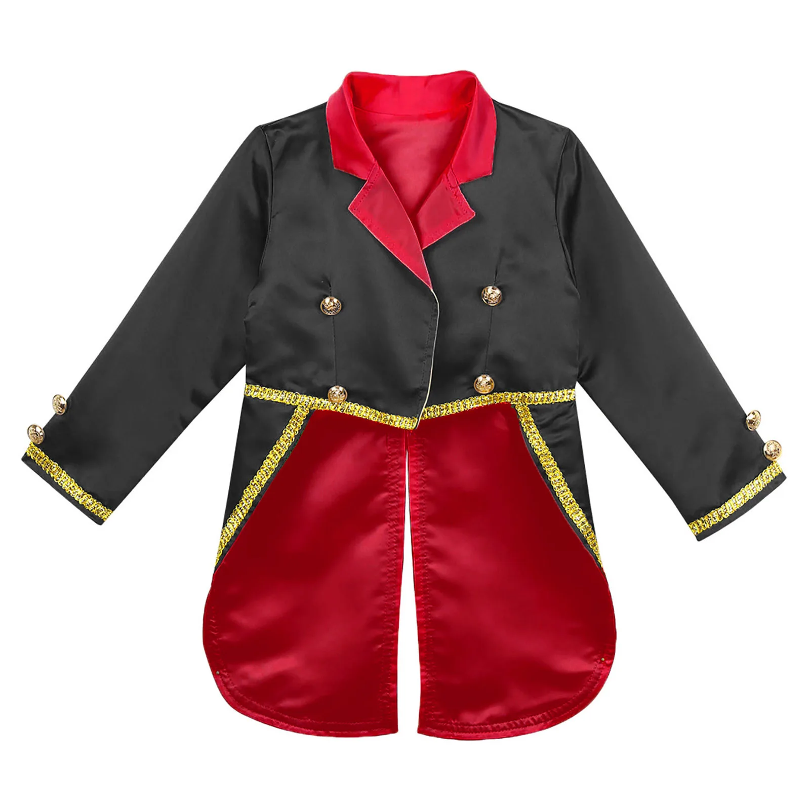 Bambini ragazzi principe carnevale Costume Cosplay colletto rovesciato giacca da smoking Tailcoat festa di Halloween per bambini giochi di ruolo abbigliamento