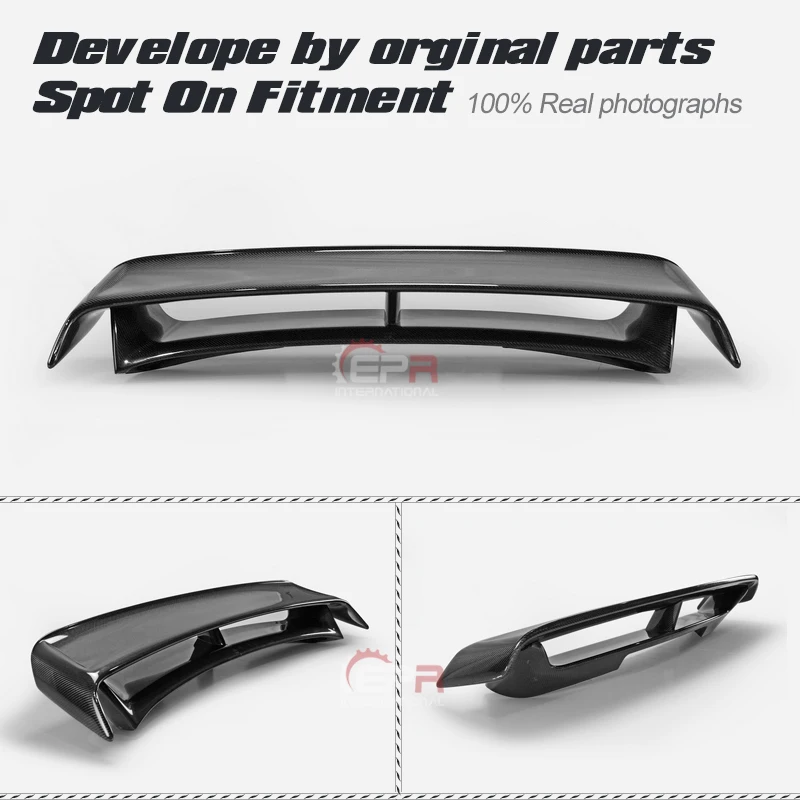 For Nissan 370Z Z34 2009-2018 Carbon Fiber Rear Spoiler NIS 2 Style Wing Lip Body Kit Tuning Trim For 370Z Racing