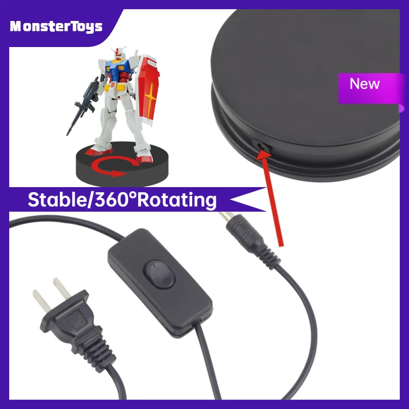 

Action Figure Display Stand for Model 360 Degree Rotating Base Platform