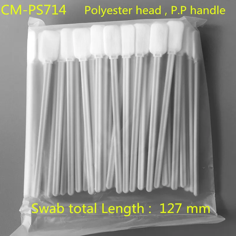 100 Pieces For Roland Mimaki Mutoh Printers Printhead Cleaning Polyester Swabs  Lint Free Clean Swabstick Cloth Dacron Tip