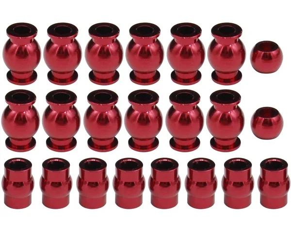 

Hot Racing Complete 22 Pieces Aluminum Pivot Ball Set for Arrma 1/10 4x4 Granite Mega