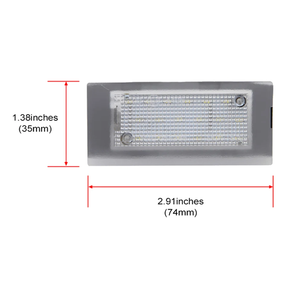 2Pcs For Land Rover Range Rover 2003 2004 2005 2006 2007 2008 2009 2010 2011 2012 LED License Plate Light Number Plate Lamp
