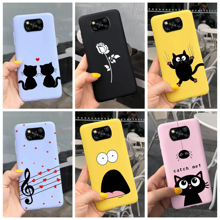 Poco X3 Case For Xiaomi Poco X3 NFC Case Silicone Soft TPU Back Cover For Xiaomi Poco X3 PocoX3 Pro X 3 Phone Cases 6.67'' Funda