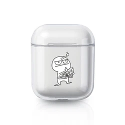 Étui AirPods 2 3 1, Coque transparente en TPU souple pour écouteurs sans fil, Funda Capa 3