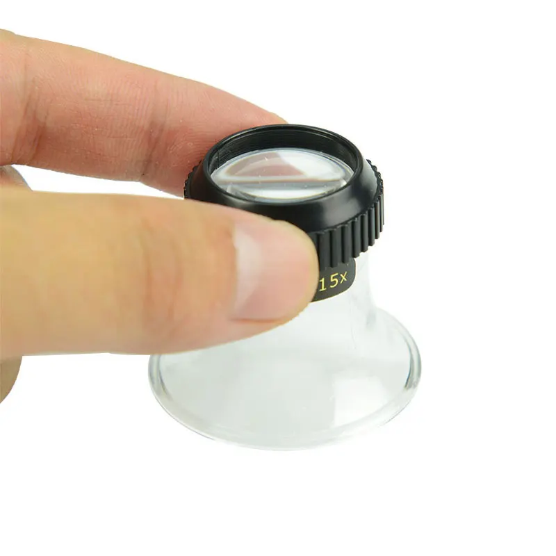 15x Jeweler Watch Repair Magnifier Portable Monocular Magnifying Glass Loupe for Eye Magnifier Lens Watchmakers Jewelry Tools