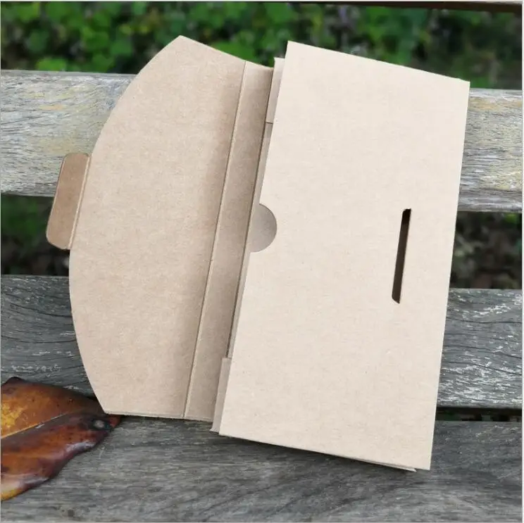 50pcs New Style Envelope phone case box packaging black kraft cardbaord gift box postcard invitation card envelope paper bag