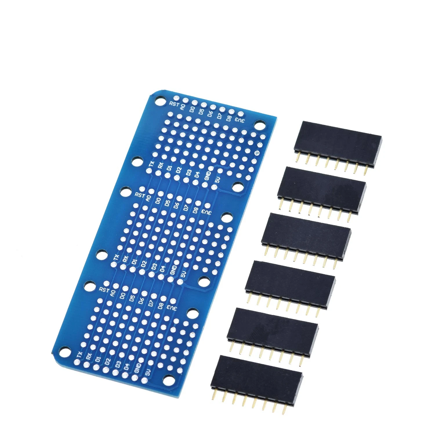 Placa de Módulo TZT Tripler Base V1.0.0 com Pinos, Mini Componentes Ativos D1, Circuitos Integrados para WEMOS