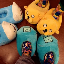 Pantofole da interno per donna happy Time pantofole amanti Jake BMO pantofole da donna calde Finn scarpe di peluche pantofole da casa per bambini