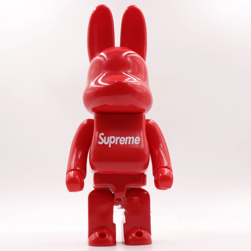 

FREE Fashion doll rabbit hand made 11inch 28cm 400% Be@rbrick violent bear building block bear DIY Fashion Toy