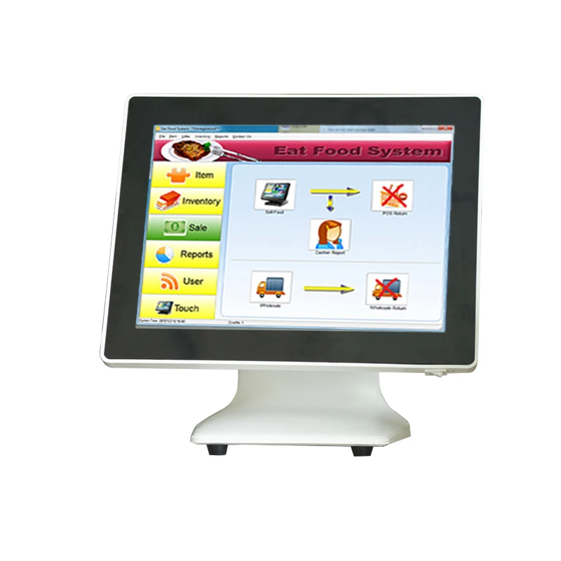 15inch flat screen  pos all in one pos computer PC epos system cash register