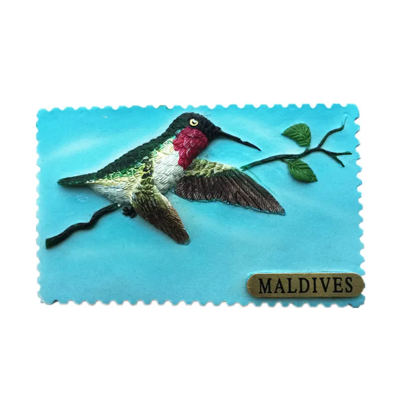 Asia Maldives Tourist Souvenir Fridge Magnets Decoration Articles Handicraft Magnetic Refrigerator Collection Gifts