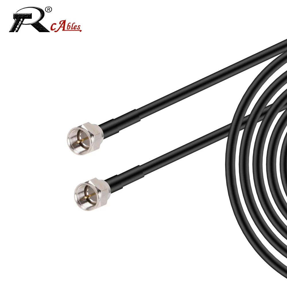 

F Male to F Male Plug RG58 PIgtail 50ohm Coaxial Cable F Plug TV Antenna Adapter RF Coaxial Extension Cord RF Pigtail Jumper