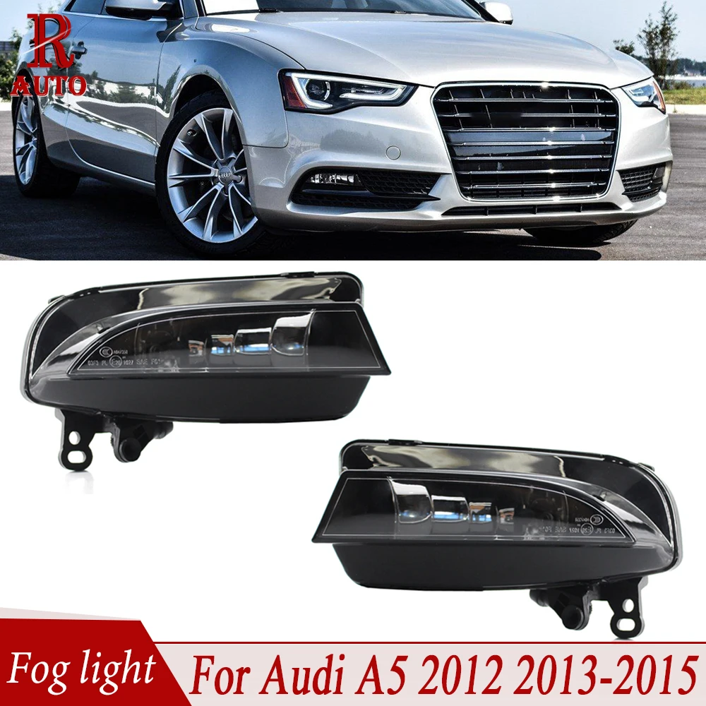 

PMFC Foglight For Audi A5 2012 2013 2014 2015 Front Bumper Fog Light Fog Lamp Assembly With Halogen Bulb 8T0941699F 8T0941700F