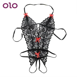 OLO Erotische Dessous Sexy Kostüme Spitze Siamese Perspektive Drei-Punkt Unterwäsche G-string Sexy Dessous Erwachsene Produkte