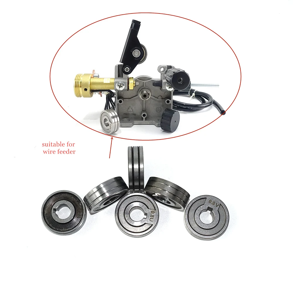 MIG Welding Wire Feeding Roll V U Knurl Groove 0.6mm 0.8mm 1.0mm Size 30x10x10mm LRS-775S SSJ-29 Wire Feeder Roll