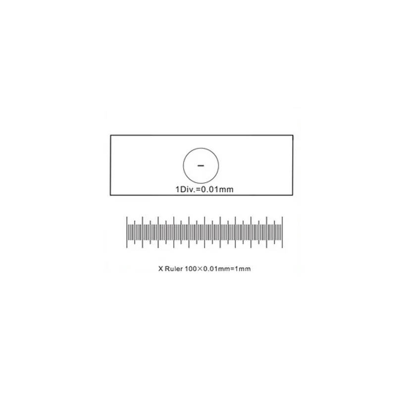 Optical Glass Microscope Stage Micrometer Camera Measuring Tools Calibration Slide Measurement Microscope Reticle Ruler