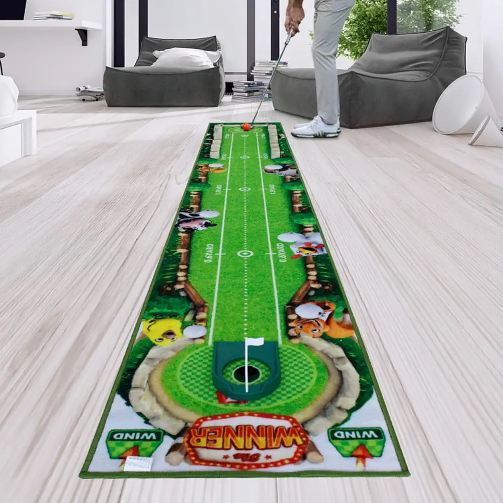 Indoor Golf Practice Putting Green Mat Carpet 3m Supplies