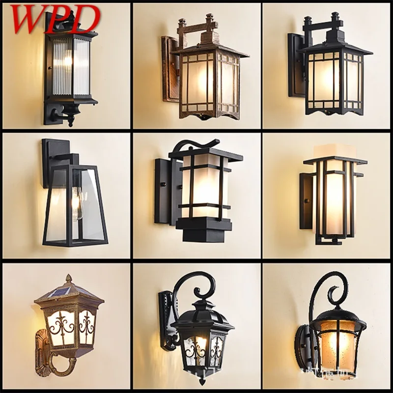 

WPD Outdoor Wall Sconces Light Fixture Modern Waterproof Patio LED Lamps For Home Porch