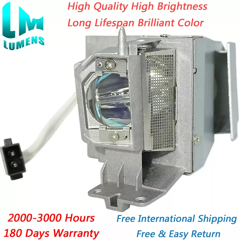 Lampu Proyektor MC.JN811.001 Terang Tinggi untuk Acer DWX1521 H6517ABD H6519 X115 X117 X125H X127H X137 (Bebas Merkuri, Didukung Oleh Led)