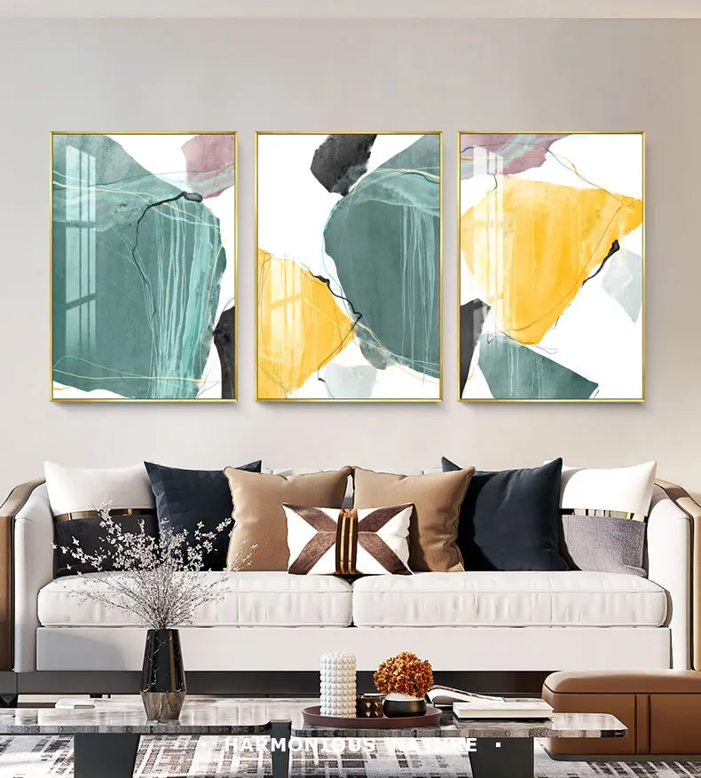 

Modern Style Watercolor Abstract Shape Wall Poster Canvas Print Decorative Painting Contemporary Art Home Decoration Picture