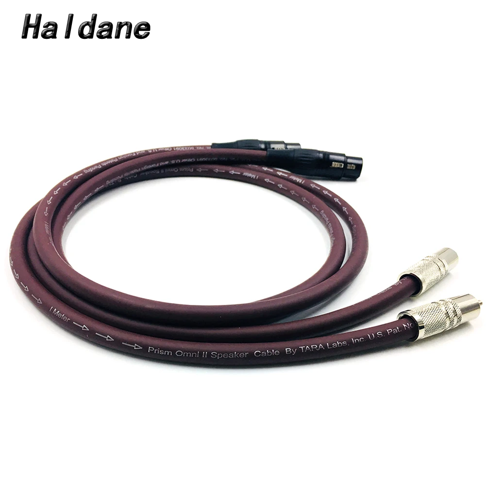 

Haldane Pair Rhodium Plated 2RCA Male to 2 XLR Female Cable RCA XLR Interconnect Audio Cable with Prism OMNI 2 Wire